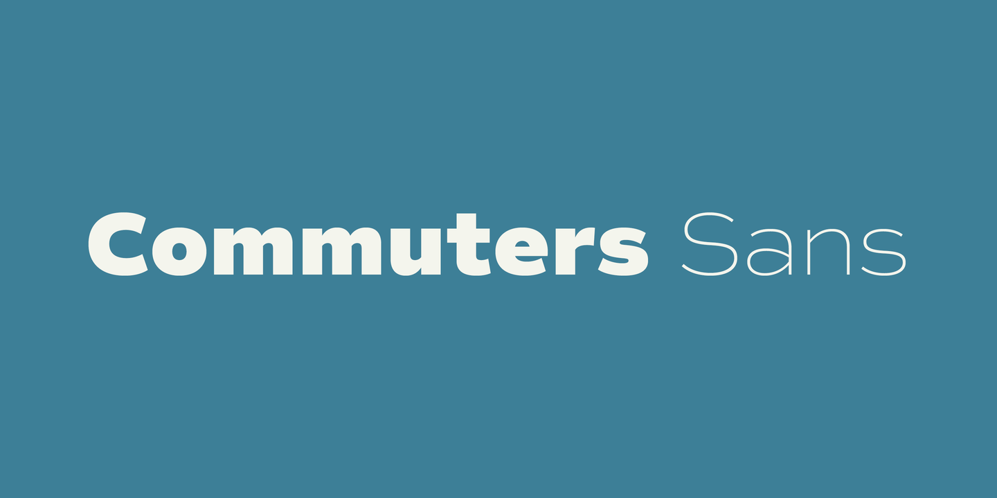 Ejemplo de fuente Commuters Sans